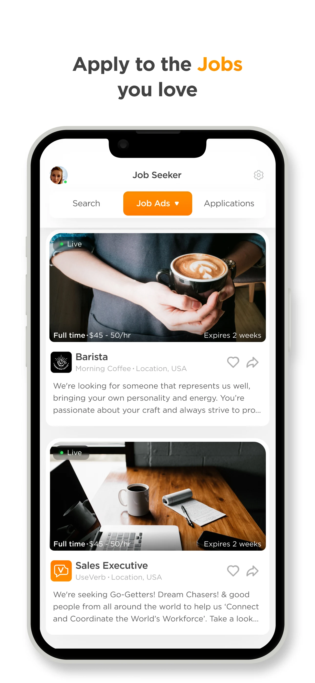UseVerb — the Future of Work screenshot